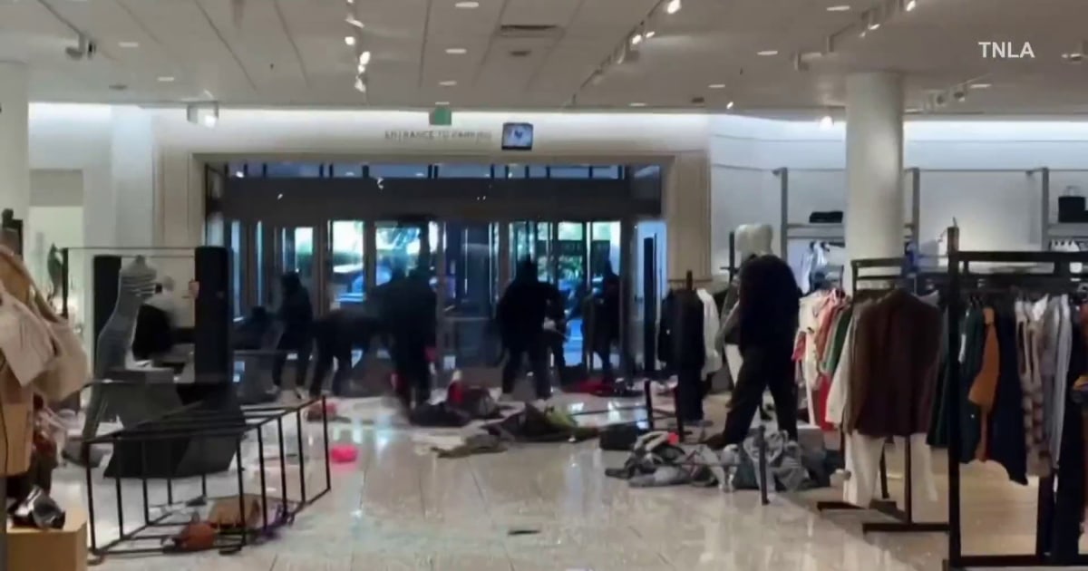 Nordstrom In Los Angeles Ransacked By Large Smash And Grab Mob