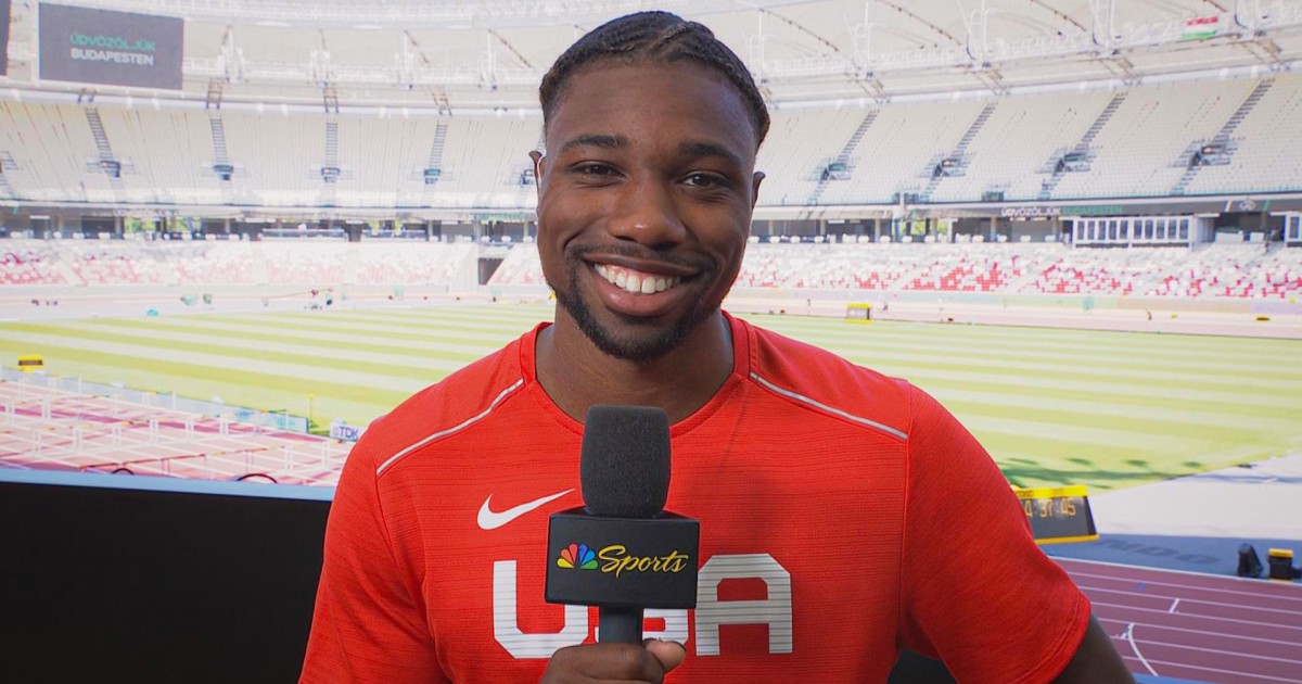 American sprinter Noah Lyles talks world championship, Paris 2024