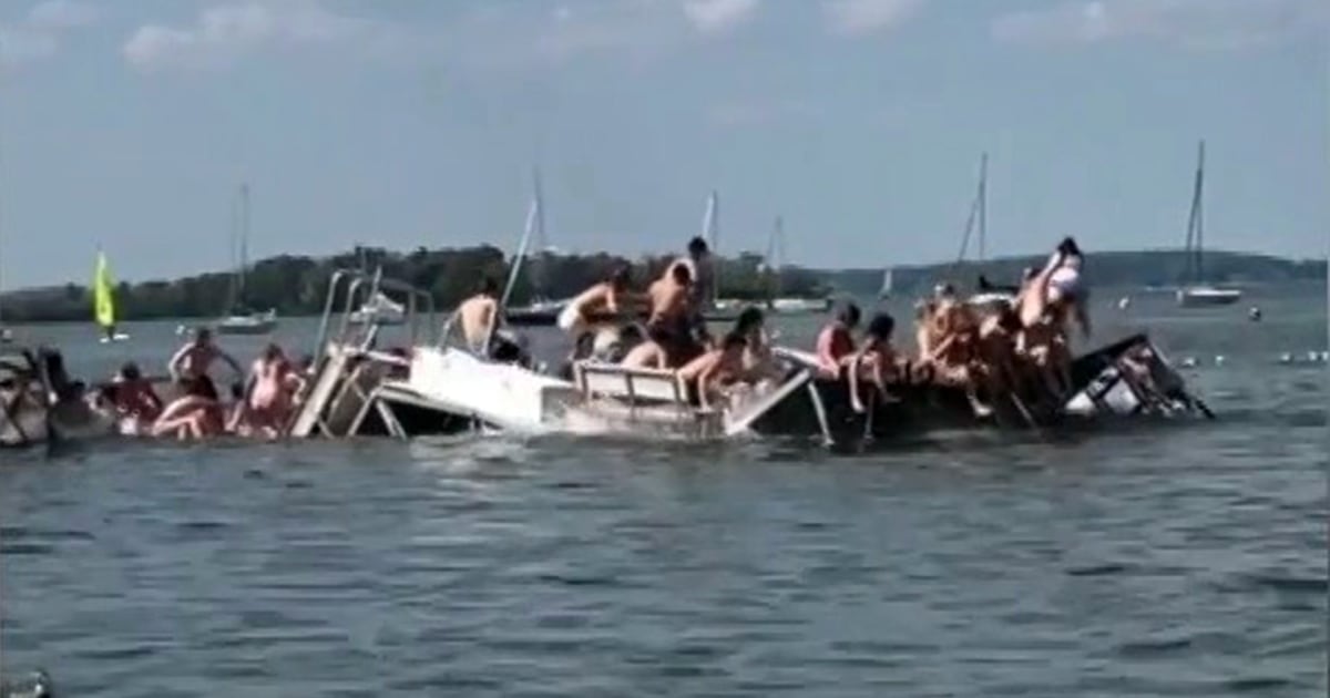Pier collapse at University of WisconsinMadison caught on camera
