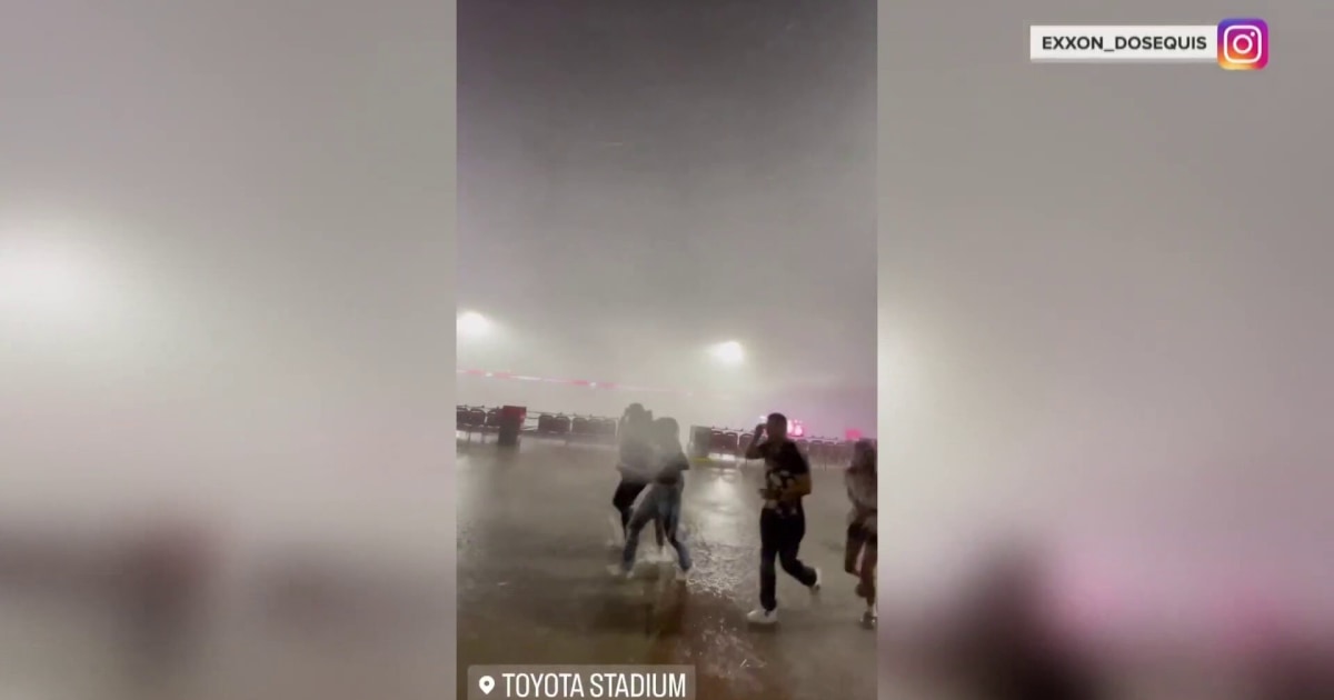 Severe storm cancels MLS soccer game near Dallas