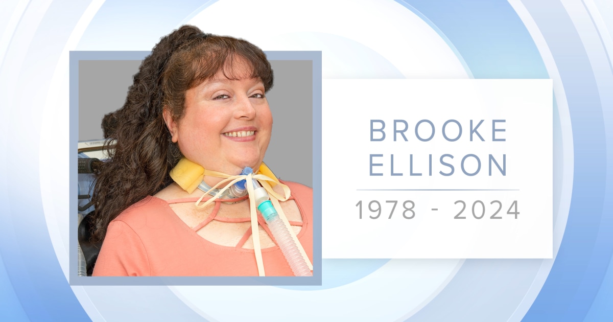 Dr. Brooke Ellison, disability rights advocate, dies at 45