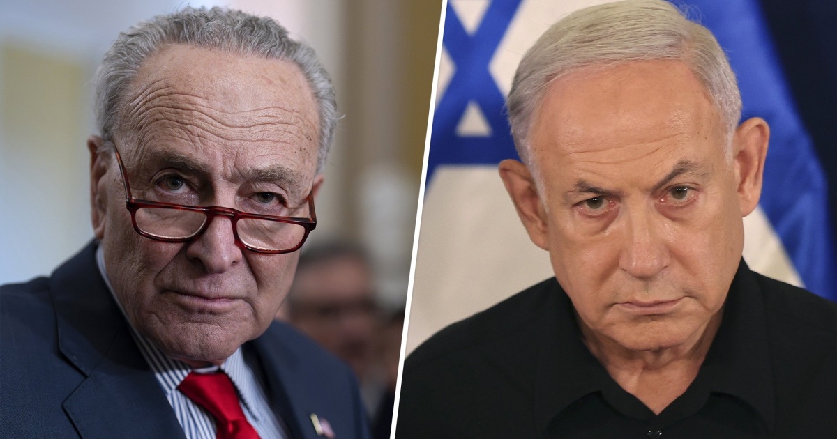 Chuck Schumer calls Netanyahu an 'obstacle to peace’