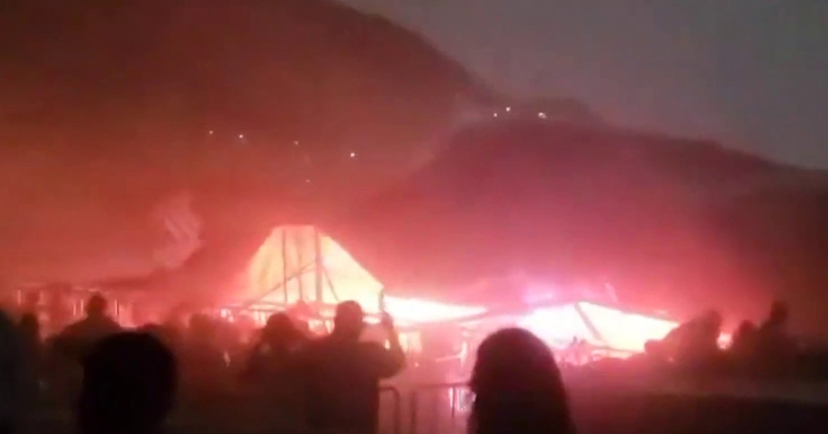 Violent tornadoes cause concert stage in Mexico to collapse