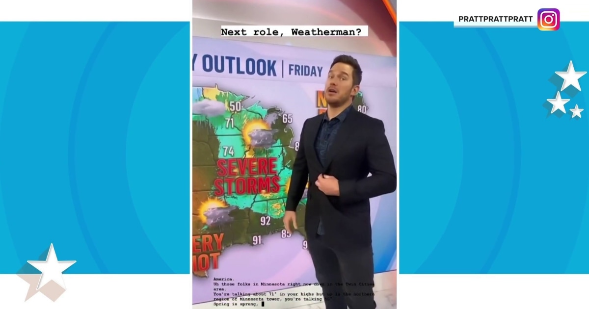 Watch Chris Pratt try his hand at TODAY’s weather wall