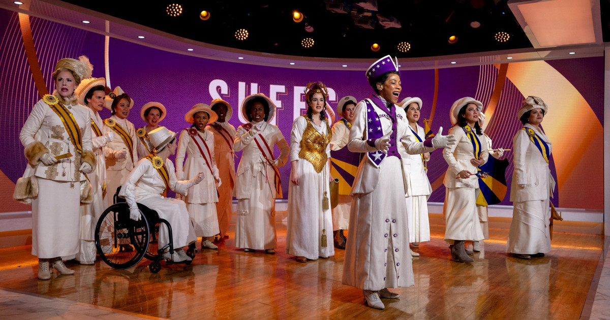Cast of ‘Suffs’ performs ‘The March’ live