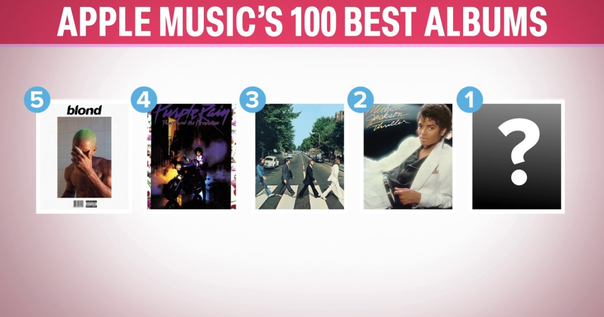 See who tops Apple Music’s list of best albums of all time