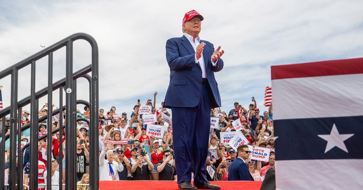 Trump holds first campaign rally since his criminal conviction