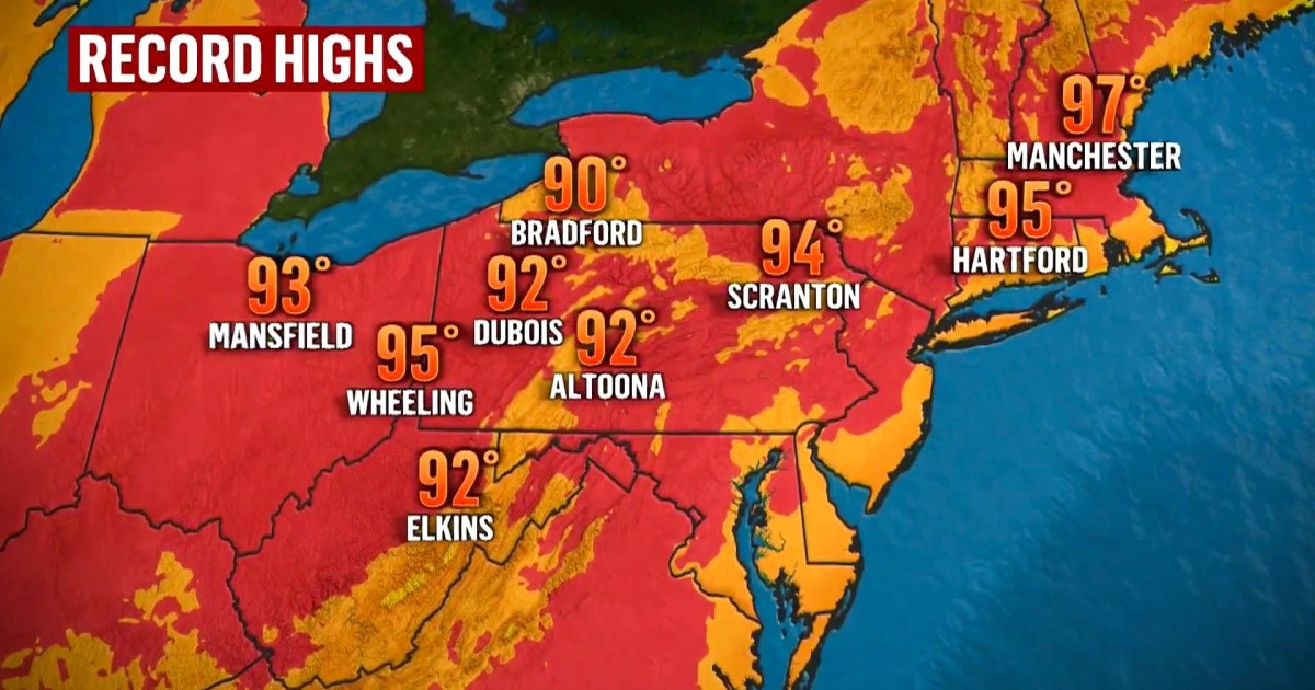 Brutal heat wave set to break more records from Midwest to East