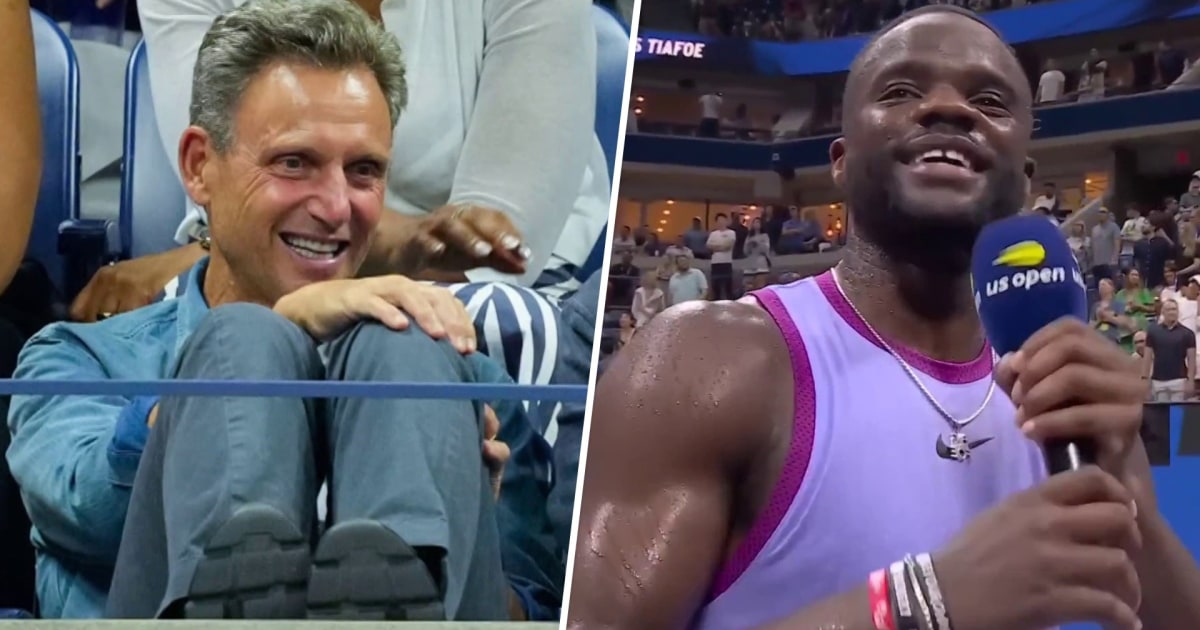 Tony Goldwyn gets shoutout from Frances Tiafoe at US Open