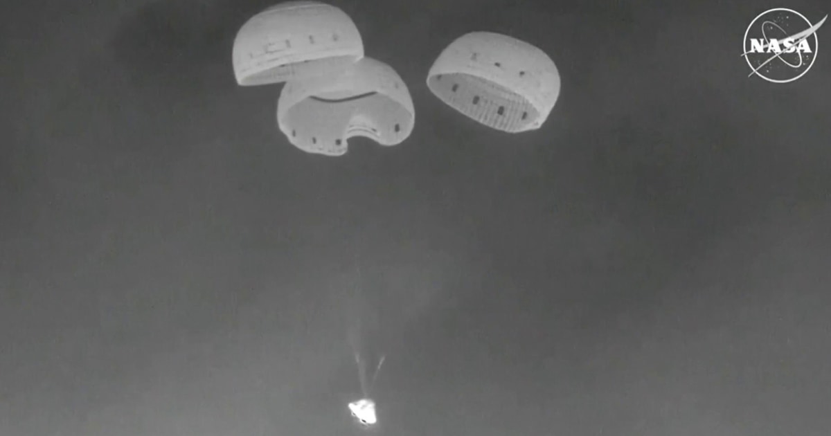 Boeing Starliner capsule returns to earth without astronauts