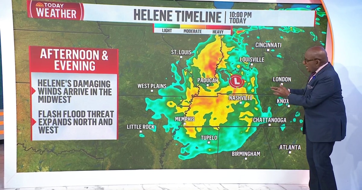 Hurricane Helene makes landfall: TODAY's Al Roker tracks its path