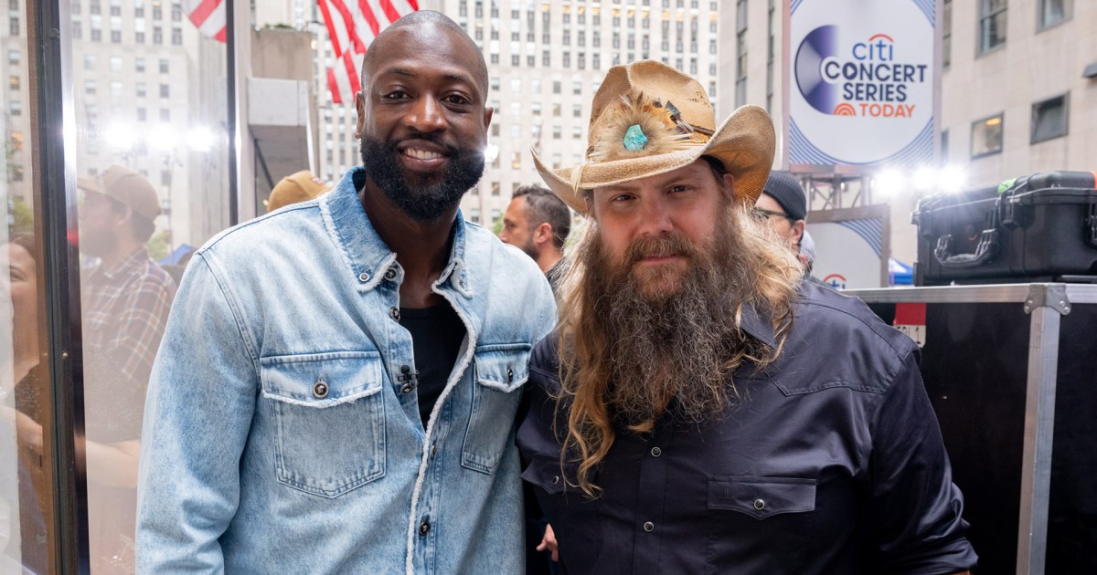 Dwyane Wade was spotted at the TODAY Square at the Chris Stapleton concert