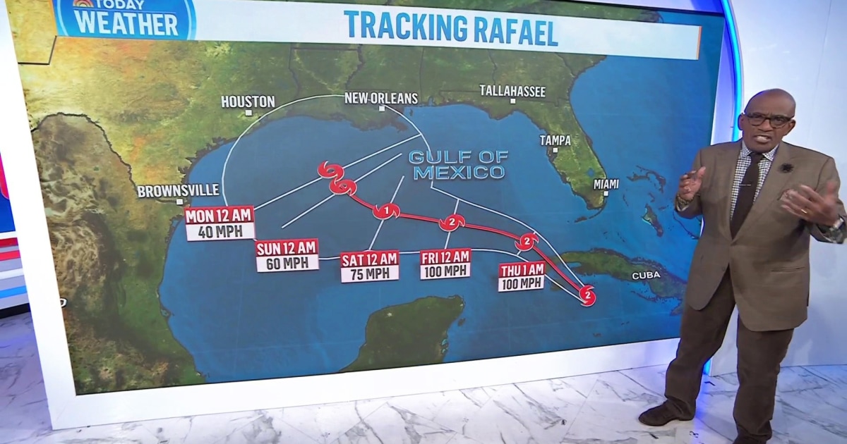 Hurricane Rafael: Al Roker tracks the Category 2 storm