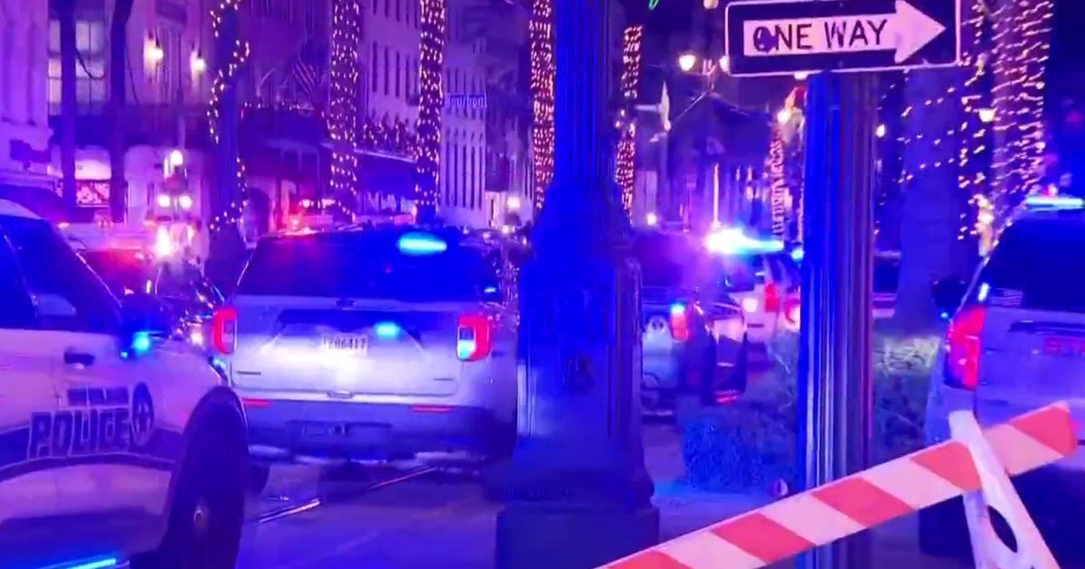 At least 10 people killed after car slams into crowd in New Orleans