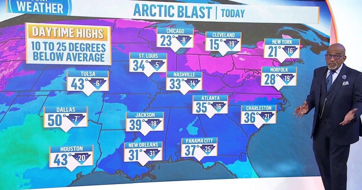 Arctic blast coast-to-coast: TODAY's Al Roker tracks the forecast