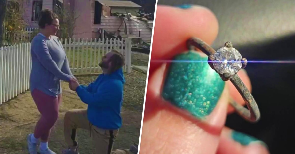 California couple finds engagement ring in debris from wildfires