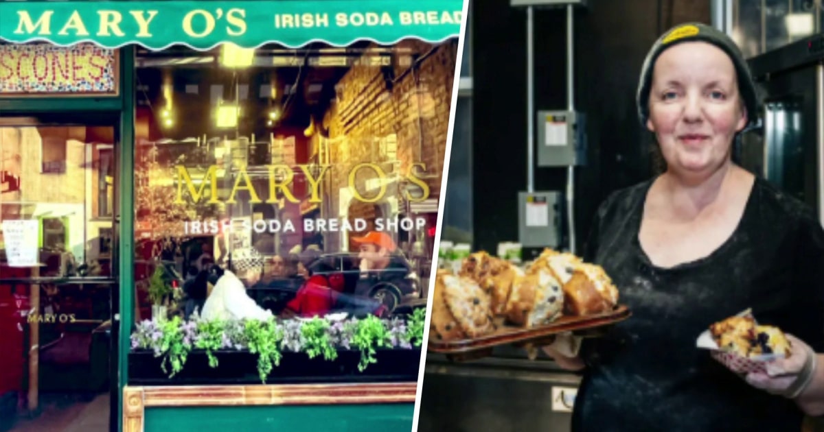 Today celebrates the Irish soda bread scones with the owner of Mary O’s