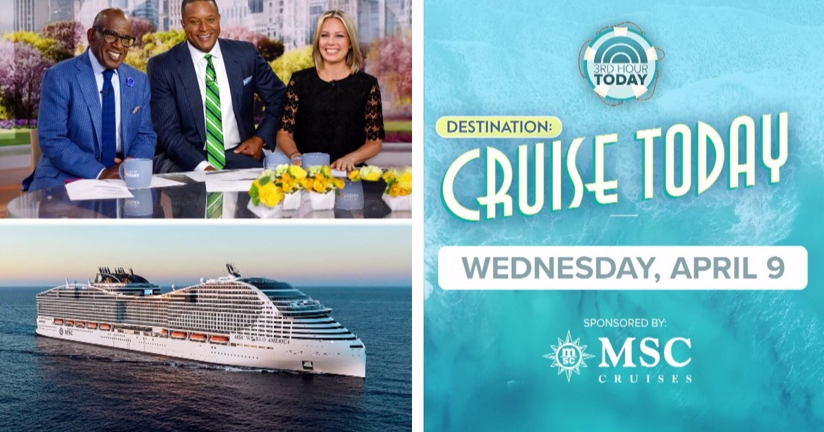 TODAY 3rd hour is heading to Miami with MSC Cruises!