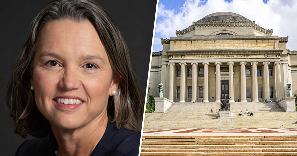Columbia University’s interim president steps down