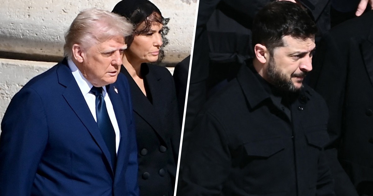 Trump, Zelenskyy enter St. Peter's Square for Pope Francis’ funeral