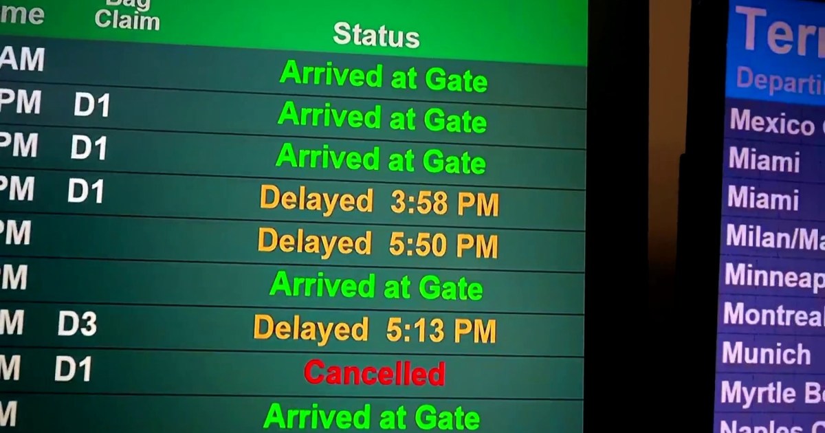 Frustration grows over ripple effects of delays at Newark Airport