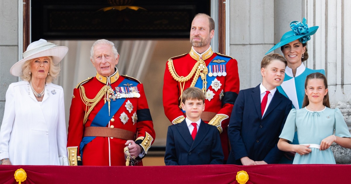 Royal Family Gathers for Annual Trooping the Colour Ceremony