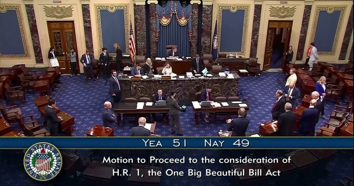 Senate Advances Trump’s Signature ‘Big, Beautiful’ Spending Bill