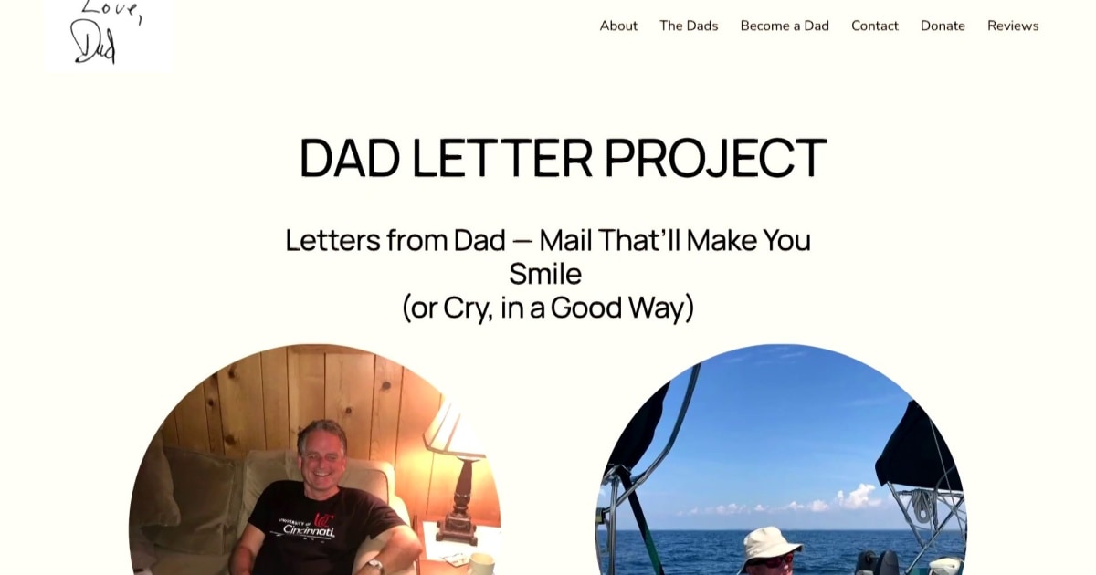 Dad Writes Letters to Strangers in Need of Father Figures