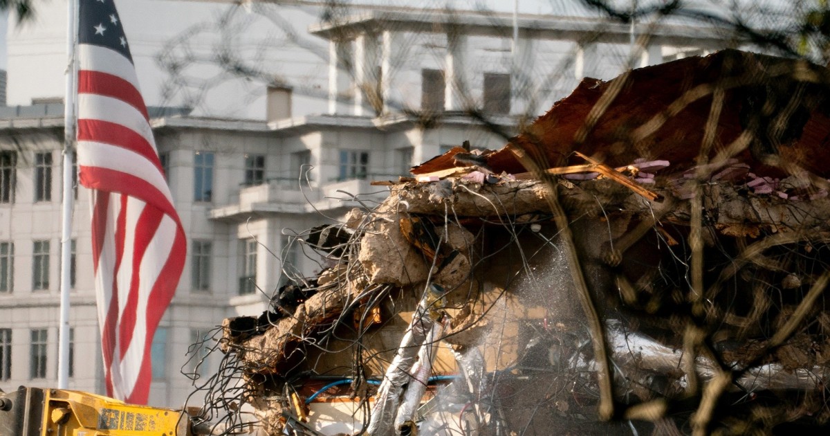 Entire East Wing of White House to Be Demolished ‘Within Days’