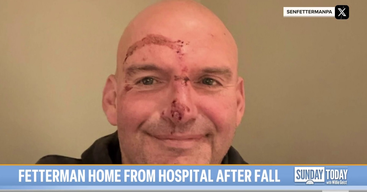 Sen. John Fetterman Back Home From Hospital After Fall