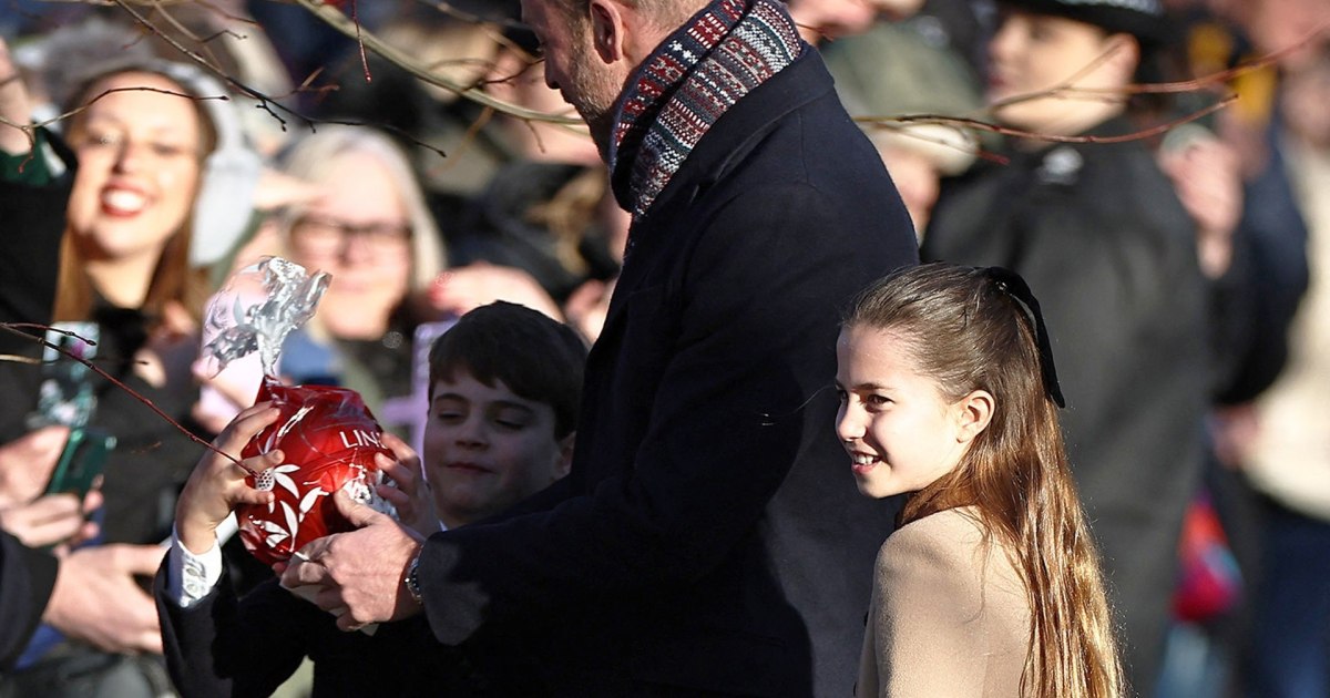 Prince Louis Snatches Giant Chocolate Given to Prince William
