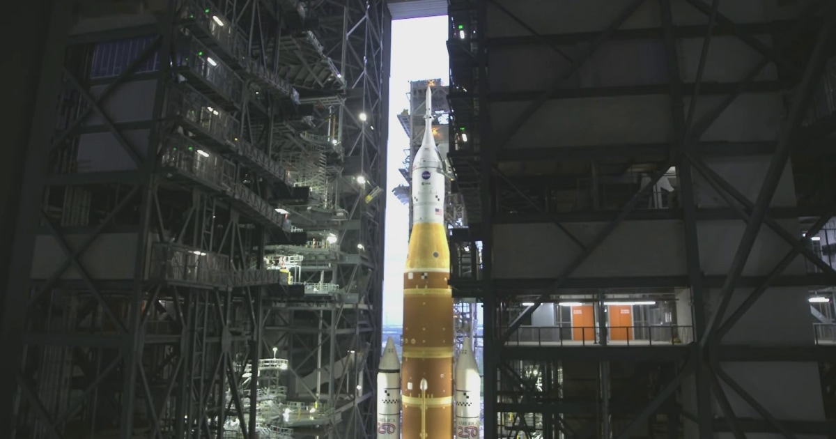 NASA Begins to Roll Out of Artemis II Rocket Ahead of Launch