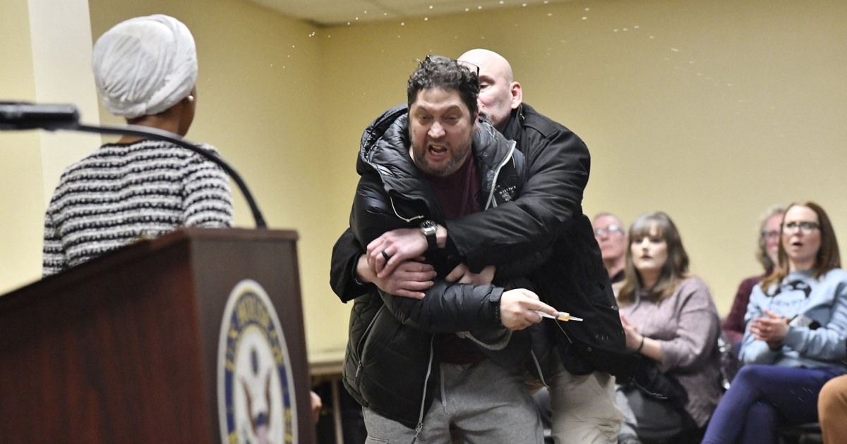 Man Arrested After Rep. Omar Sprayed in the Face With Substance