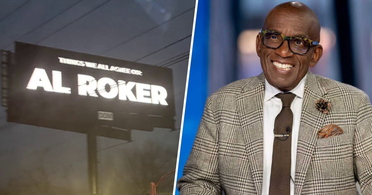 Al Roker Reacts to Being Name Dropped on New Jersey Billboard