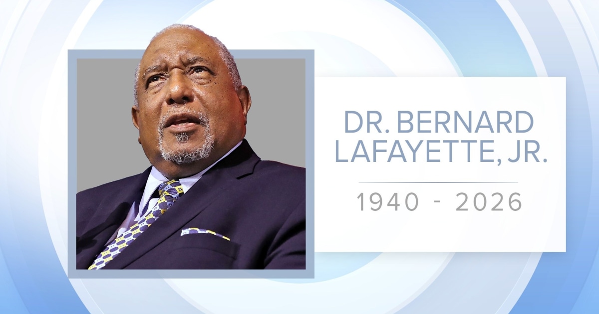 Our #SundayTODAY #LiveWellLived tribute goes to Bernard Lafayette Jr., who was a civil rights advocate and the driving force for good in America. He was 85 years old.