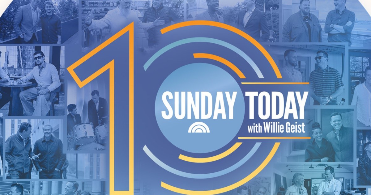 On #SundayTODAY: @WillieGeist has a special look back at 10 years of Sunday Sitdowns with the biggest names in Hollywood, music, sports and beyond.