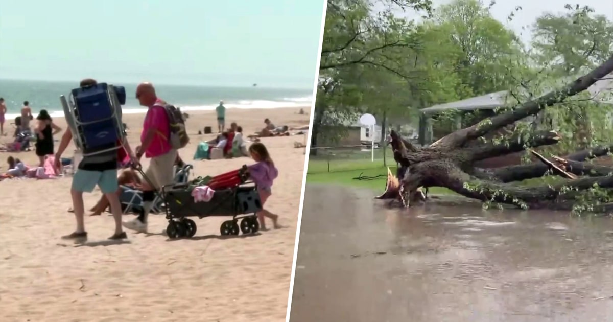 Record Heat Wave Scorches East Coast as Storms Batter Midwest