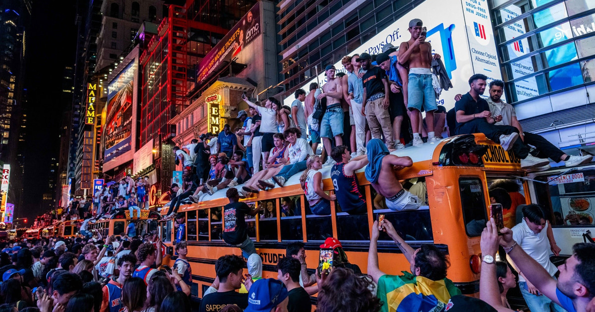 How New York Fans Are Celebrating the Knicks' Historic NBA Title