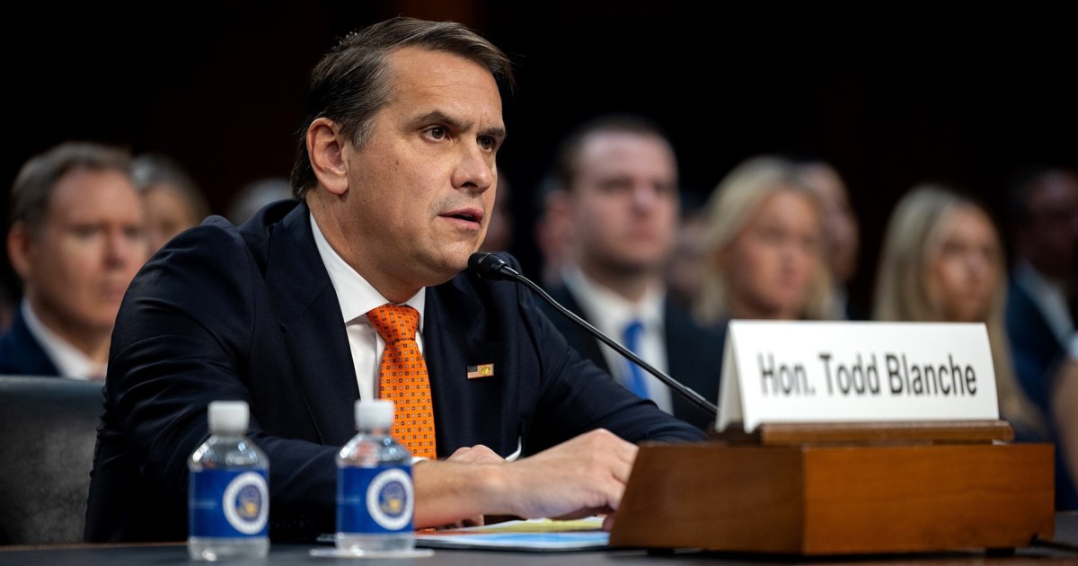 Republicans Delay Key Vote on Todd Blanche&rsquo;s DOJ Nomination