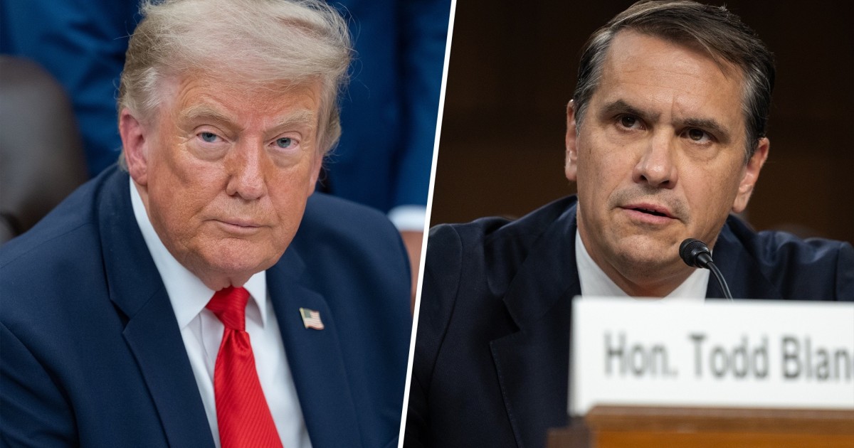 Trump Weighs Pulling Todd Blanche Nomination Amid Vote Delay Trump Weighs Pulling Todd Blanche Nomination Amid Vote Delay