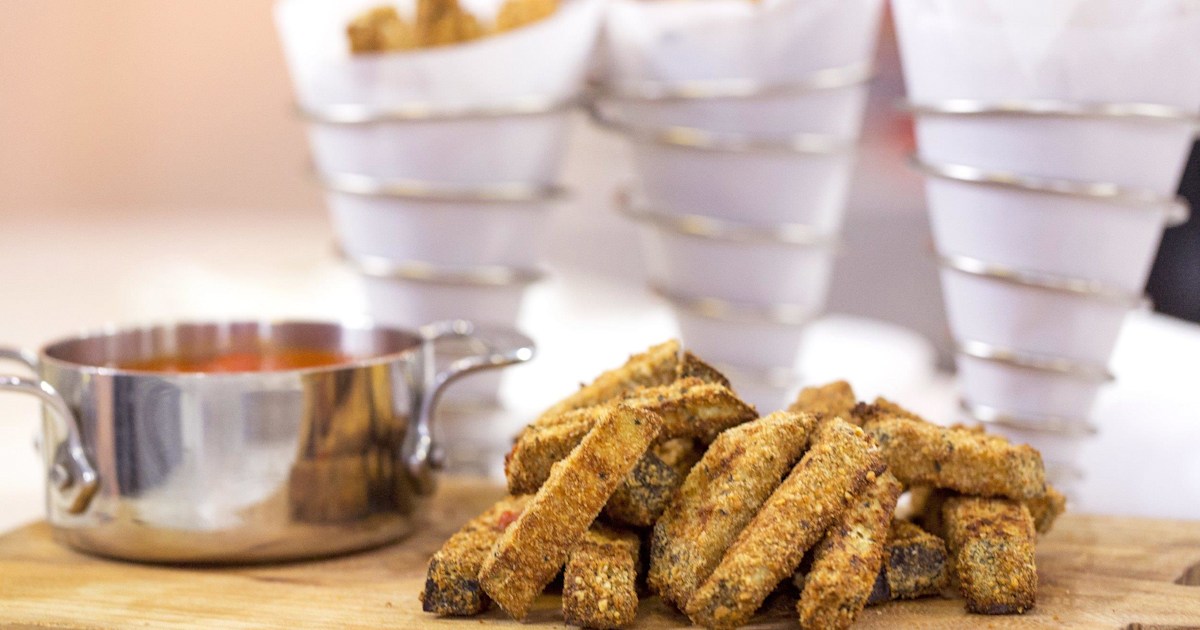 Make Joy Bauer's lowcal versions of eggplant parm, chocolate cupcakes