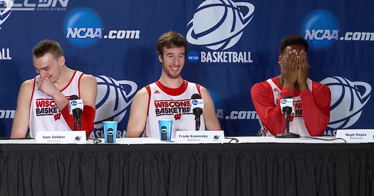 Wisconsin basketball player Nigel Hayes caught by hot mic
