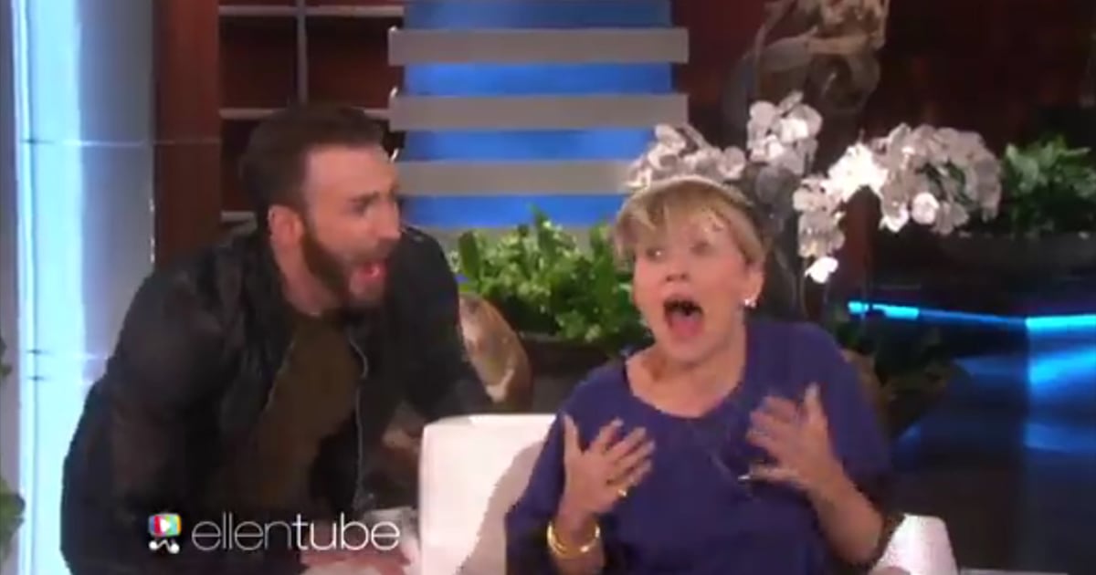 Chris Evans Scares The Heck Out Of Scarlett Johansson On Ellen