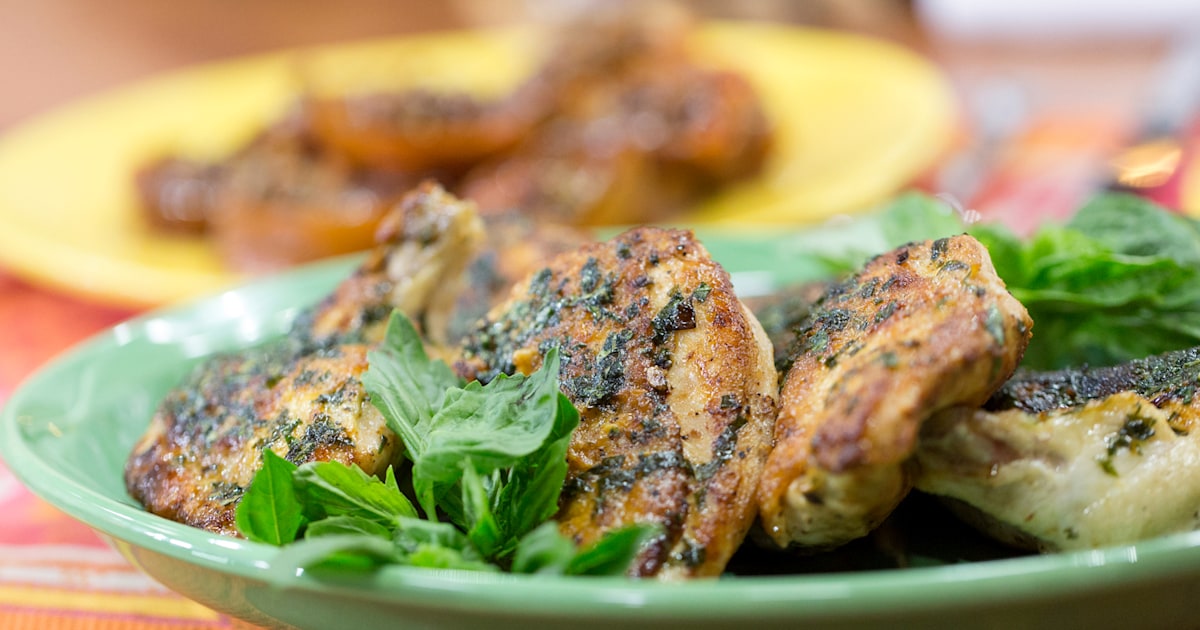 5-Ingredient Chicken Breast with Basil Butter