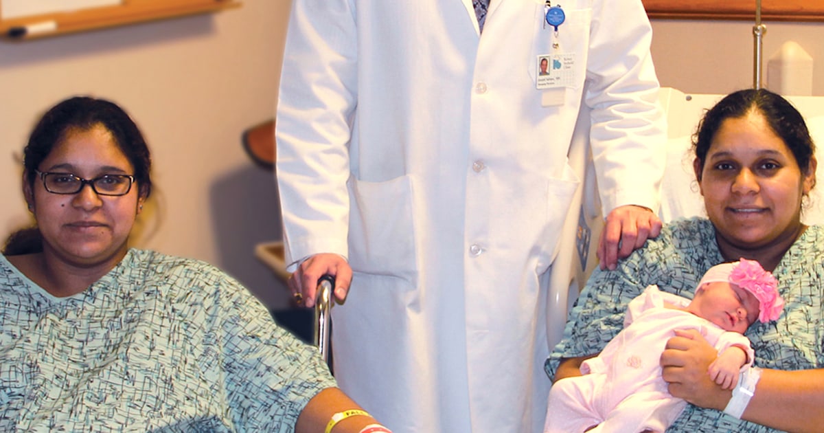 Twin sisters deliver their babies on the same day