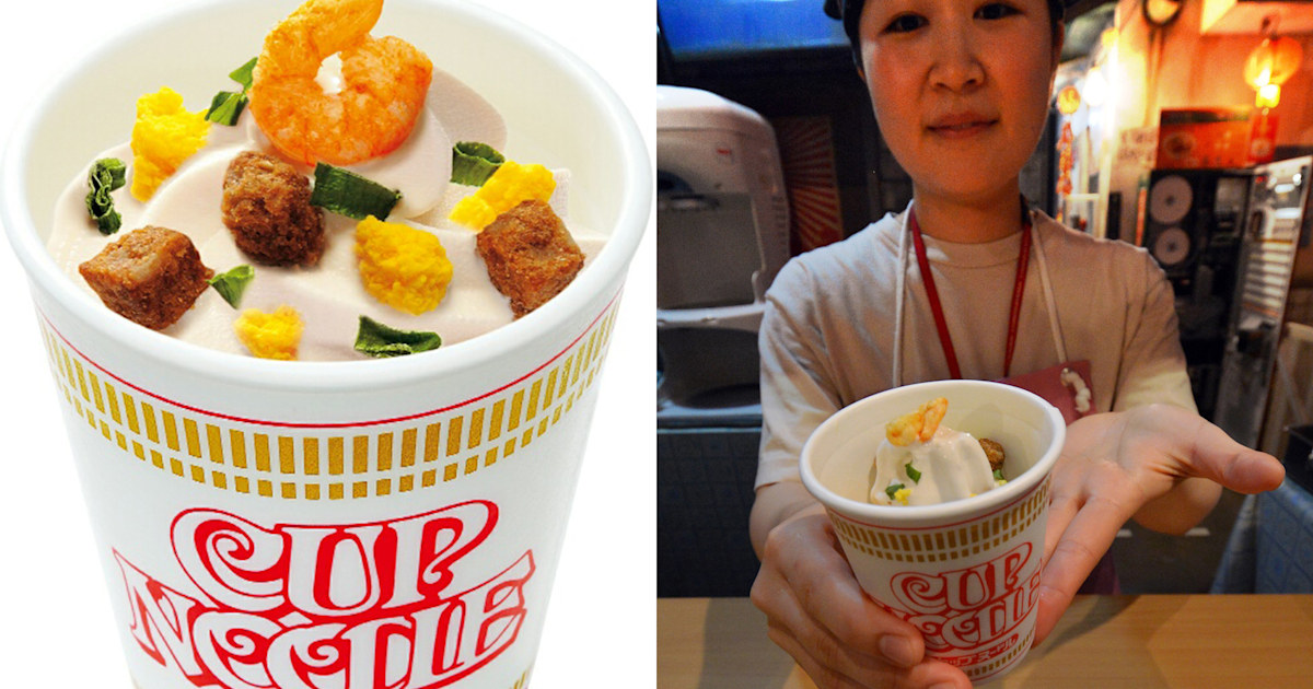 Cup Noodles launches ramenflavored ice cream in curry and soy sauce