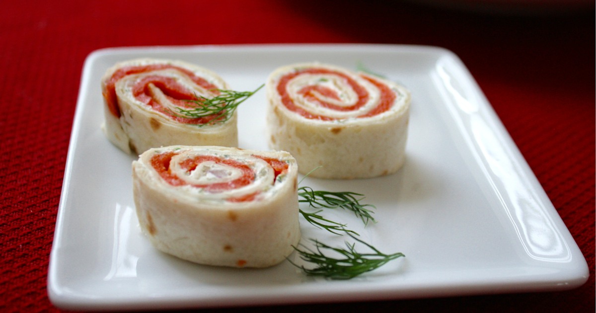 Smoked Salmon Tortilla Rollups