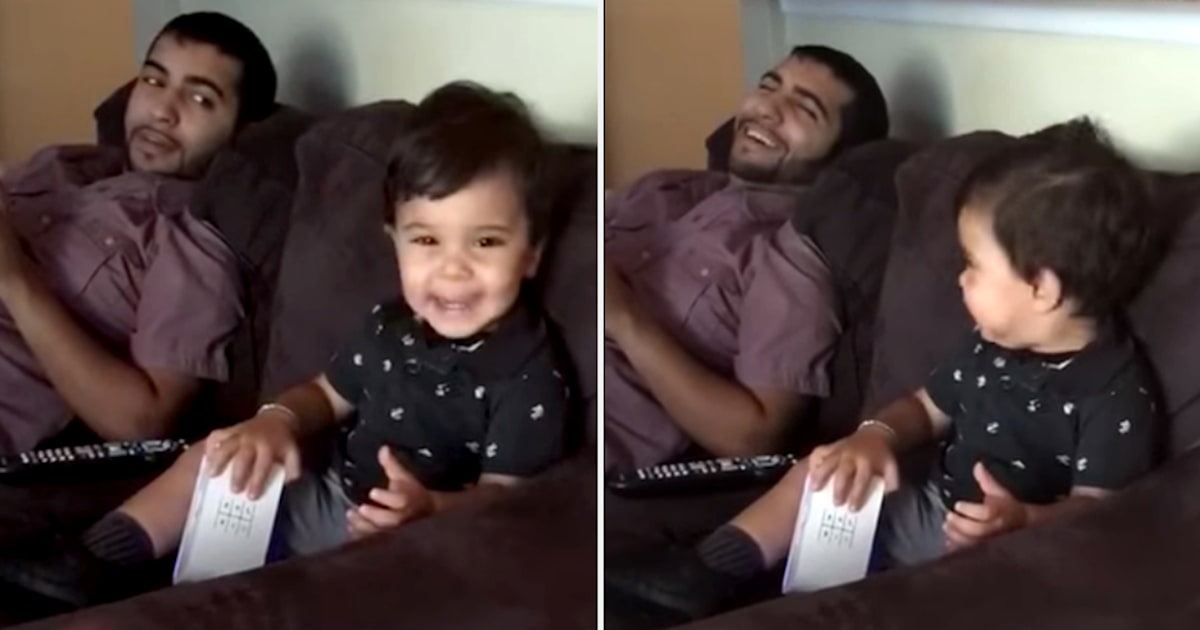 When Adele says 'Hello,' this adorable toddler says 'Hi' right back