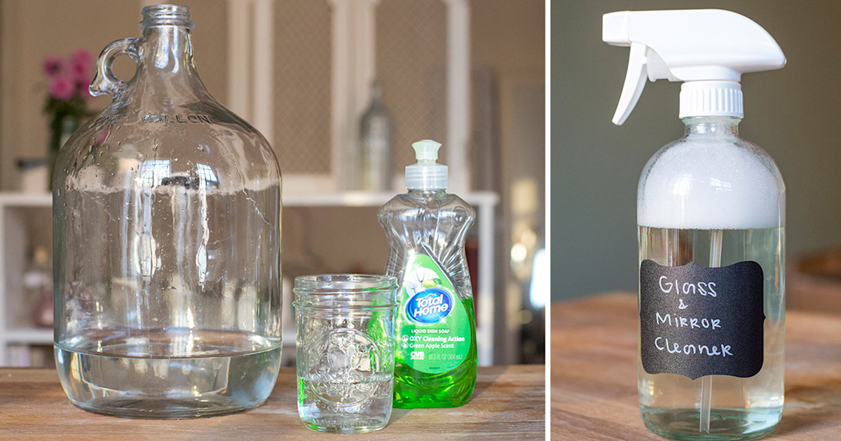 DIY glass and mirror cleaner you can make in 60 seconds