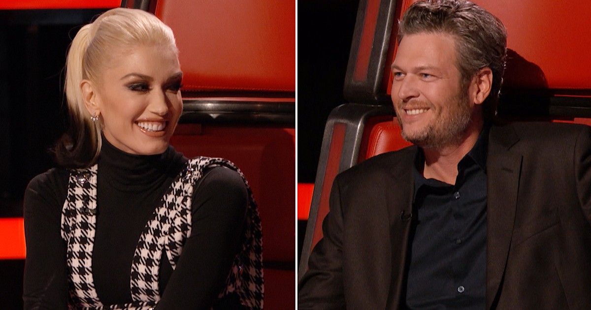 Blake Shelton makes Gwen Stefani blush on 'The Voice'